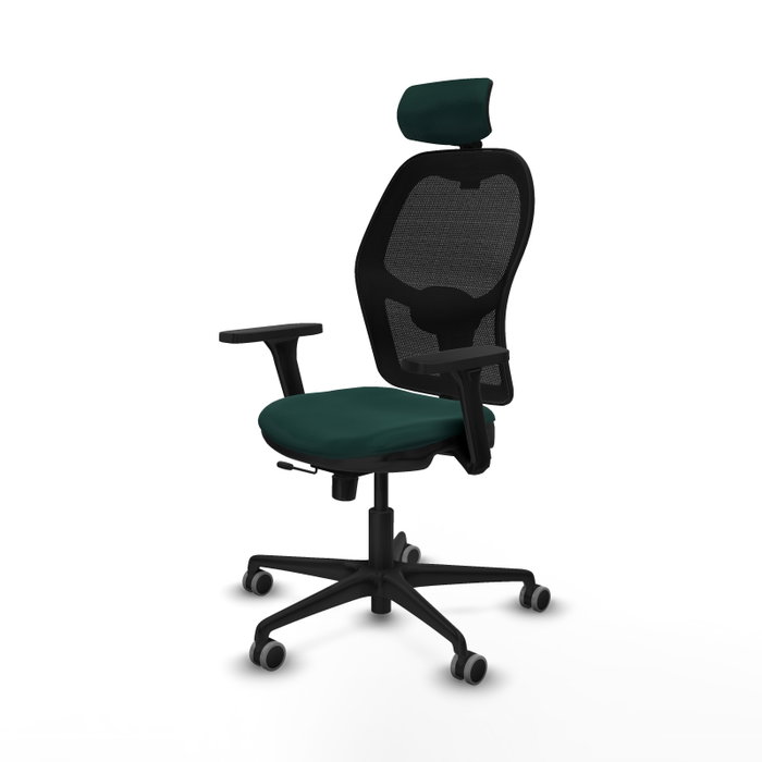 PIQUERAS Y CRESPO Silla de oficina Jorquera Sincro/Traslack Verde botella/Negro PIQUERAS Y CRESPO Silla de oficina Jorquera Sincro/Traslack Verde botella/Negro