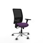 PIQUERAS Y CRESPO Silla de oficina Zulema con mecanismo Sincro, Morado y Negro
