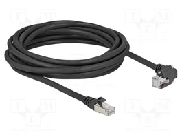DeLOCK Cable Ethernet Cat6 S/FTP 5m con conector RJ45 angular de 90°