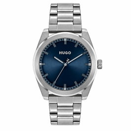 HUGO Reloj Analógico 1530361 con Esfera Azul y Caja Gris