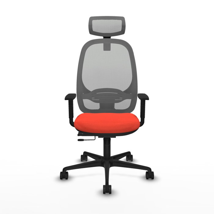 PIQUERAS Y CRESPO Silla de oficina Cilanco con mecanismo Sincro/Traslack Naranja oscuro y Gris PIQUERAS Y CRESPO Silla de oficina Cilanco con mecanismo Sincro/Traslack Naranja oscuro y Gris