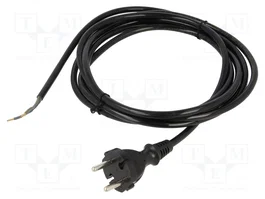 PLASTROL Cable de alimentación H05BQ-F 2x1mm2 3m