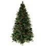 DKD Home Decor Árbol de Navidad con LED Verde de 180 cm