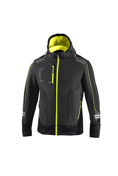 Sparco Chaqueta Soft-Shell Tech TW Gris/Amarillo Fluo XXXL Sparco Chaqueta Soft-Shell Tech TW Gris/Amarillo Fluo XXXL