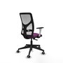 PIQUERAS Y CRESPO Silla de oficina Motilla con mecanismo Sincro, Morado y Blanco