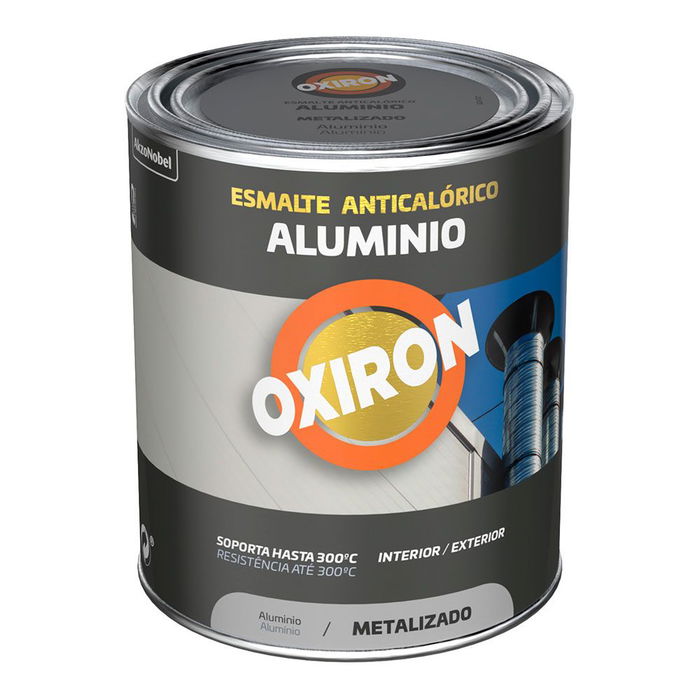 Titan Esmalte Anticalórico Aluminio Metalizado 750 ml Resistente Altas Temperaturas hasta 300°C Interior/Exterior