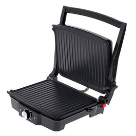 ADLER Grill Eléctrico 2500W, Apertura 180°, Dimensiones 33x33x11cm, para Asar Carnes y Verduras