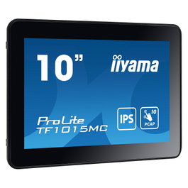 Iiyama TF1015MC-B3 Monitor Táctil IPS de 25.7 cm (10.1") Full HD 1280 x 800 16:10 con HDMI, DisplayPort, USB, Ethernet, VESA y 10 Puntos Táctiles, Negro