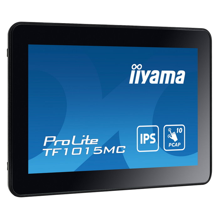 Iiyama TF1015MC-B3 Monitor Táctil IPS de 25.7 cm (10.1") Full HD 1280 x 800 16:10 con HDMI, DisplayPort, USB, Ethernet, VESA y 10 Puntos Táctiles, Negro