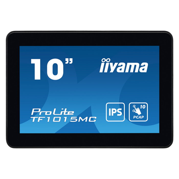 Iiyama TF1015MC-B3 Monitor Táctil IPS de 25.7 cm (10.1") Full HD 1280 x 800 16:10 con HDMI, DisplayPort, USB, Ethernet, VESA y 10 Puntos Táctiles, Negro