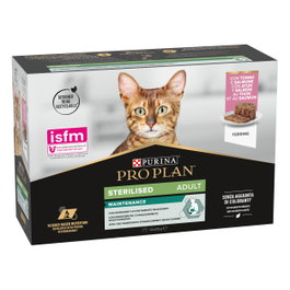Proplan Sterilised Maintenance Terrina para gato con Atún y Salmón 8x85g