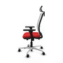 PIQUERAS Y CRESPO Silla de oficina Haches Rojo/Blanco con mecanismo Sincro/Traslack