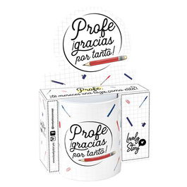 LOVELY STORY Taza Profe Gracias Por Tanto 330ml Cerámica