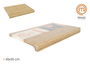 Masterchef Tabla de Bambú para Encimera, 45.6 x 35.5 x 3.5 cm (4 Unidades)