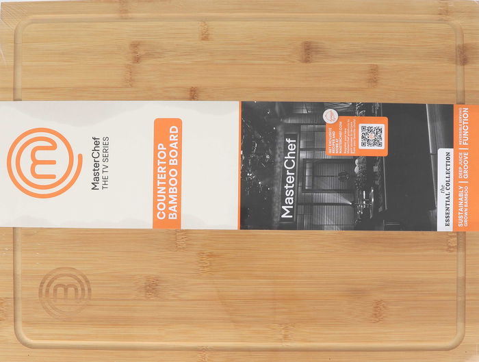 Masterchef Tabla de Bambú para Encimera, 45.6 x 35.5 x 3.5 cm (4 Unidades)
