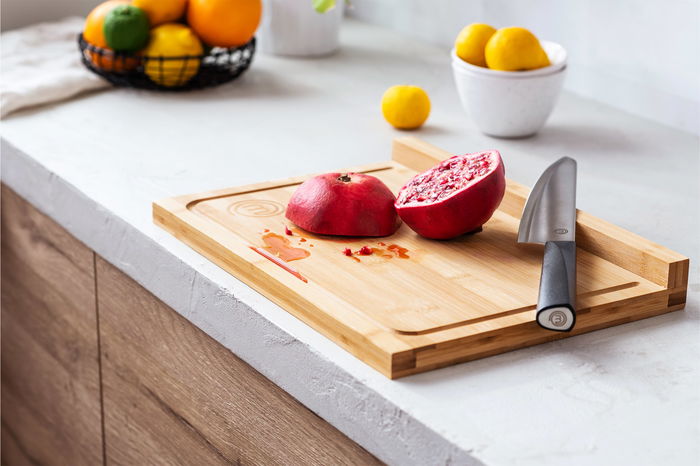Masterchef Tabla de Bambú para Encimera, 45.6 x 35.5 x 3.5 cm (4 Unidades)