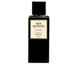 Parfums Saphir ELITE NOIR WHISPERS - Eau de Parfum Vaporizador 100 ml - Fragancia Unisex Cítrica Aromática con Notas de Naranja, Jengibre y Té Negro