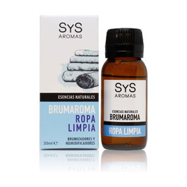 Laboratorio SYS Esencia Brumaroma Ropa Limpia 50ml – Aceite esencial para difusor ultrasónico