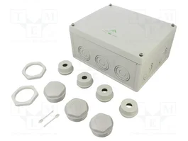 SPELSBERG ABOX Caja de Conexiones Gris con Diafragmas de Membranas