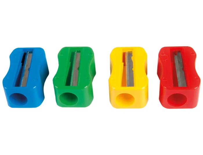 Mor Sacapuntas de Plástico sin Tornillo, Forma Rectangular Ergonómica, 1 Uso