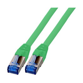 EFB Elektronik Cable de parcheo RJ45 Cat6a S/FTP 0,15 m Verde
