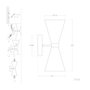 Aplique de Pared Kosice con Bombilla E27 No Incluida - SKD-W1009