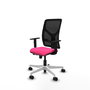 PIQUERAS Y CRESPO Silla de oficina Motilla Rosa y Negro con mecanismo Sincro/Traslack