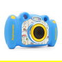 EASYPIX KiddyPix Blizz Cámara Digital para Niños Azul con Maletín, 2" Pantalla, 2 MP, Grabación de Vídeo, Incluye Pilas