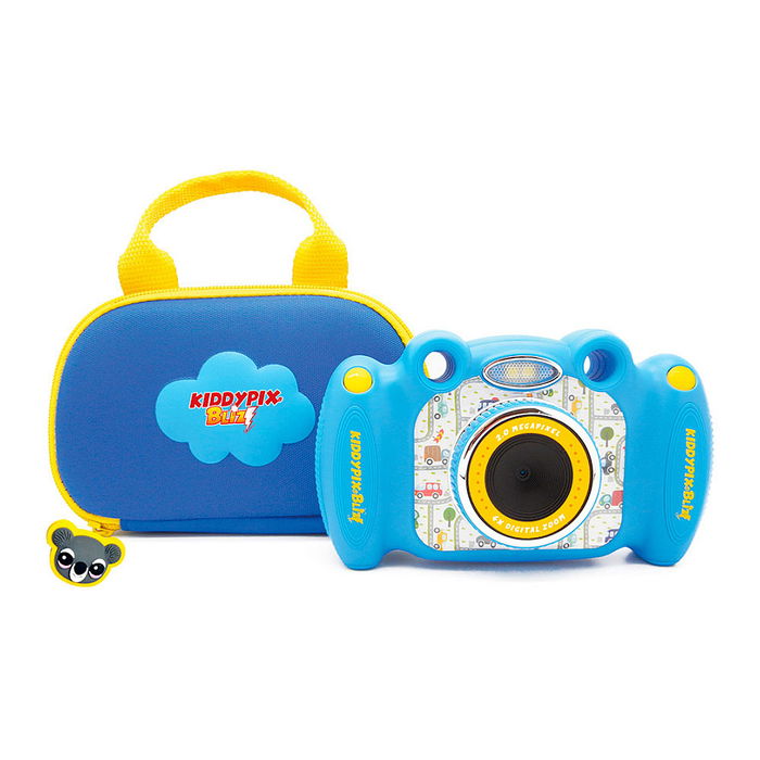 EASYPIX KiddyPix Blizz Cámara Digital para Niños Azul con Maletín, 2" Pantalla, 2 MP, Grabación de Vídeo, Incluye Pilas EASYPIX KiddyPix Blizz Cámara Digital para Niños Azul con Maletín, 2" Pantalla, 2 MP, Grabación de Vídeo, Incluye Pilas
