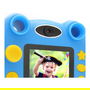 EASYPIX KiddyPix Blizz Cámara Digital para Niños Azul con Maletín, 2" Pantalla, 2 MP, Grabación de Vídeo, Incluye Pilas