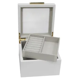 DKD Home Decor Joyero Tradicional Blanco 16 x 10 x 15 cm