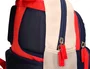 Liderpapel Mochila Escolar Multibolsillo Infantil Azul Marino Rojo Beige 350x110x270 mm