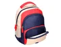 Liderpapel Mochila Escolar Multibolsillo Infantil Azul Marino Rojo Beige 350x110x270 mm