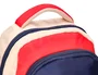Liderpapel Mochila Escolar Multibolsillo Infantil Azul Marino Rojo Beige 350x110x270 mm