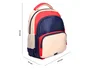 Liderpapel Mochila Escolar Multibolsillo Infantil Azul Marino Rojo Beige 350x110x270 mm