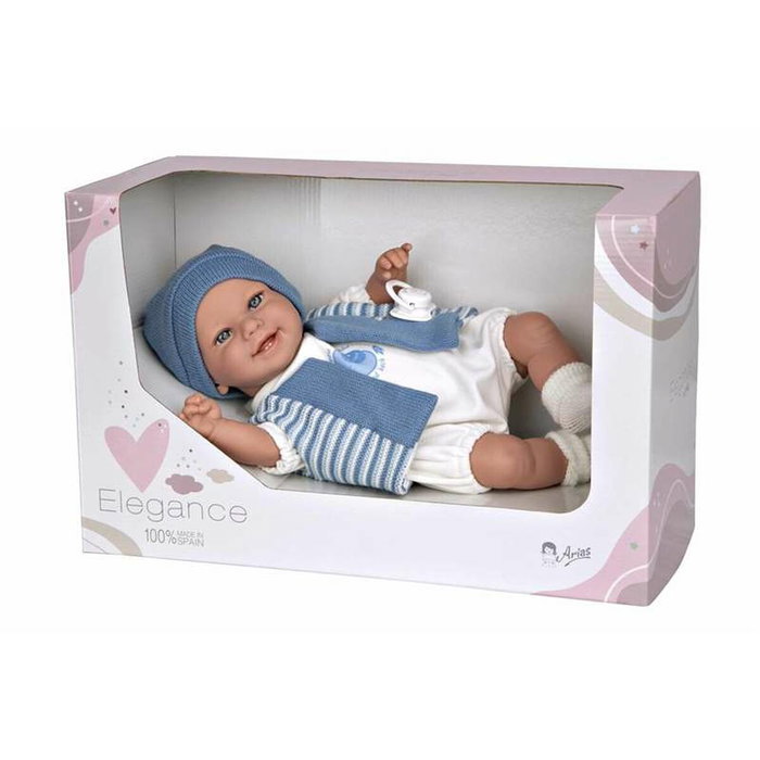Muñecas Arias Elegance 35 Cm Babyto Azul con Mecanismo de Risa Try Me Muñecas Arias Elegance 35 Cm Babyto Azul con Mecanismo de Risa Try Me