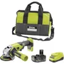 Ryobi R18AG-140S Amoladora Angular 18V con Batería 4.0 Ah y Cargador