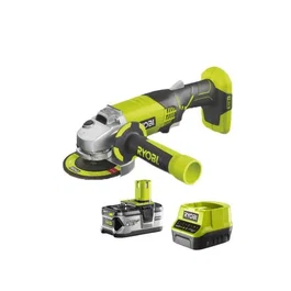 Ryobi Amoladora Angular R18AG-140S sin Cable 115mm 18V con Batería 4.0Ah y Cargador Bolsa de Transporte