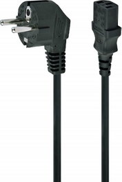 Gembird Cable de Alimentación Schuko a C13 1m PC-186-1M Negro
