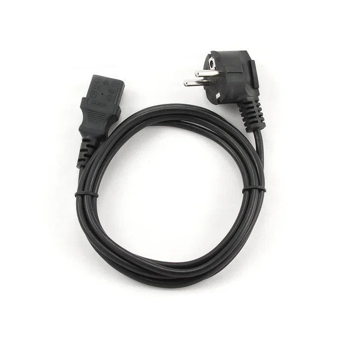 Gembird PC-186-1M Cable de Alimentación C13 a Schuko Alemán, 1 Metro, Negro, para PC