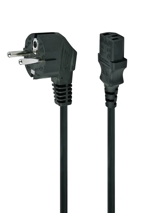 Gembird PC-186-1M Cable de Alimentación C13 a Schuko Alemán, 1 Metro, Negro, para PC