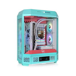 Thermaltake The Tower 600 Mint Strawberry Midi Tower PC Color Menta ATX, Micro ATX, Mini-ITX SPCC Vidrio Templado Juego