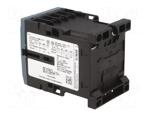 SIEMENS 3RT2018-1AP02 Contactor 3-polar 17A 230VAC SIEMENS 3RT2018-1AP02 Contactor 3-polar 17A 230VAC