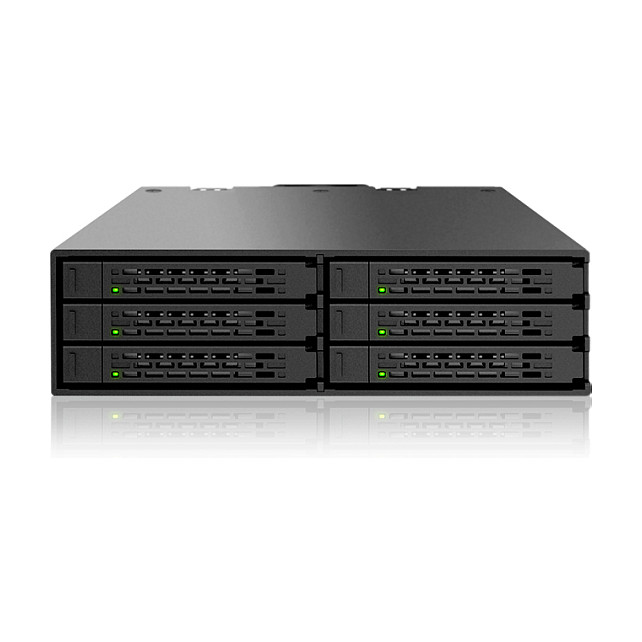 ICY DOCK MB996SP-6SB Bahía de Almacenamiento 6 Bahías 2.5" SATA HDD SSD Negro