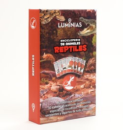 LUMINIAS Enciclopedia de reptiles (Estuche con 32 cartas)