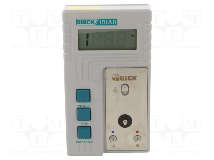 QUICK Medidor de temperatura 0÷800°C con pantalla LCD QUICK Medidor de temperatura 0÷800°C con pantalla LCD