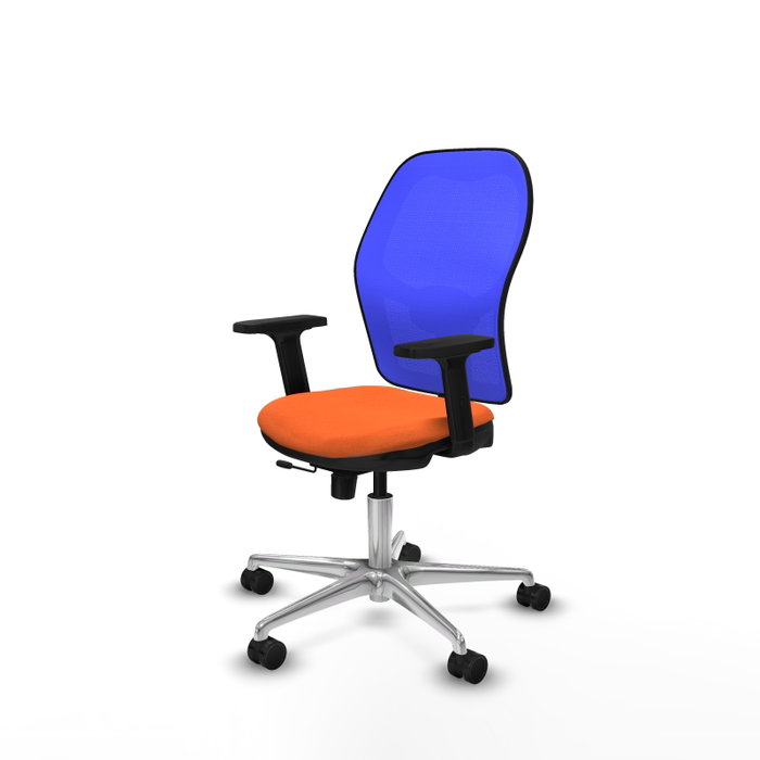 PIQUERAS Y CRESPO Silla de oficina Jorquera Naranja y Azul