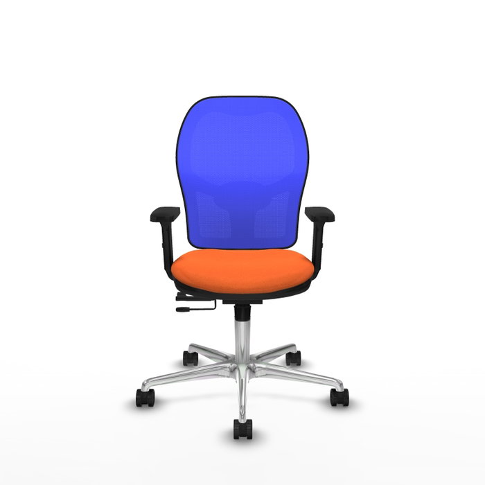 PIQUERAS Y CRESPO Silla de oficina Jorquera Naranja y Azul