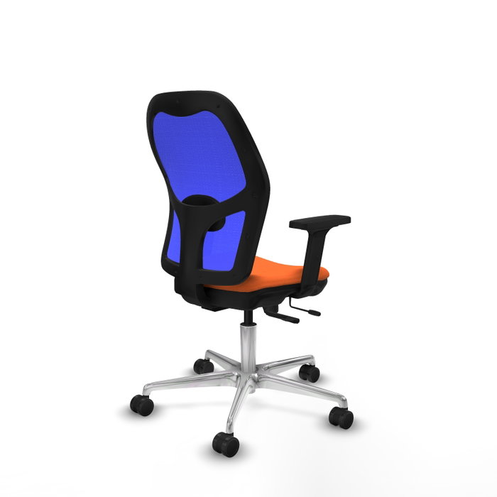 PIQUERAS Y CRESPO Silla de oficina Jorquera Naranja y Azul