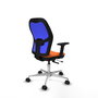 PIQUERAS Y CRESPO Silla de oficina Jorquera Naranja y Azul